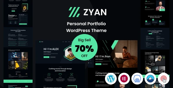 Zyan – Personal Portfolio WordPress Theme